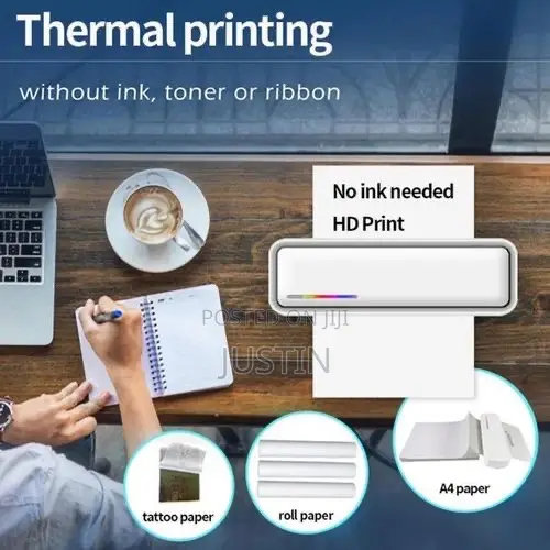 A4 Portable Inkless Wireless Printer for Indoor and Outdoor Use