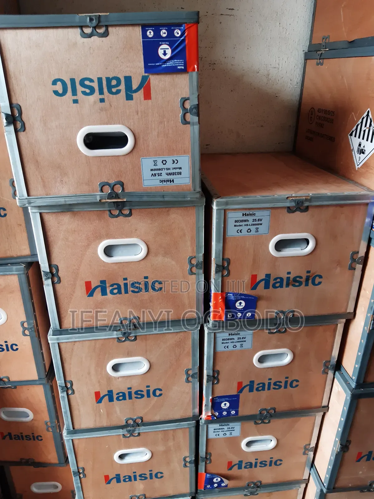 Haisic Lithium Battery 8kwh 24v Black