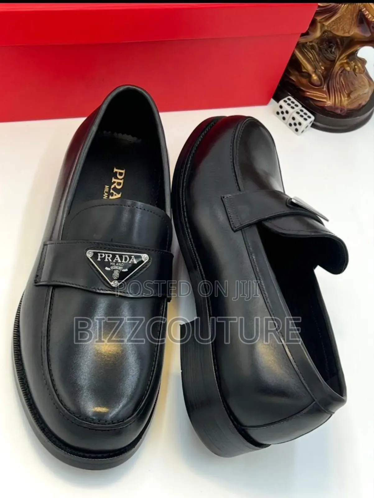 Original Italian Prada Loafers Available in Store
