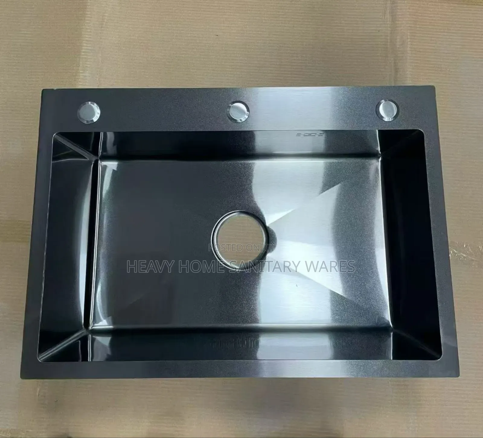 Black Handmade Sink B1