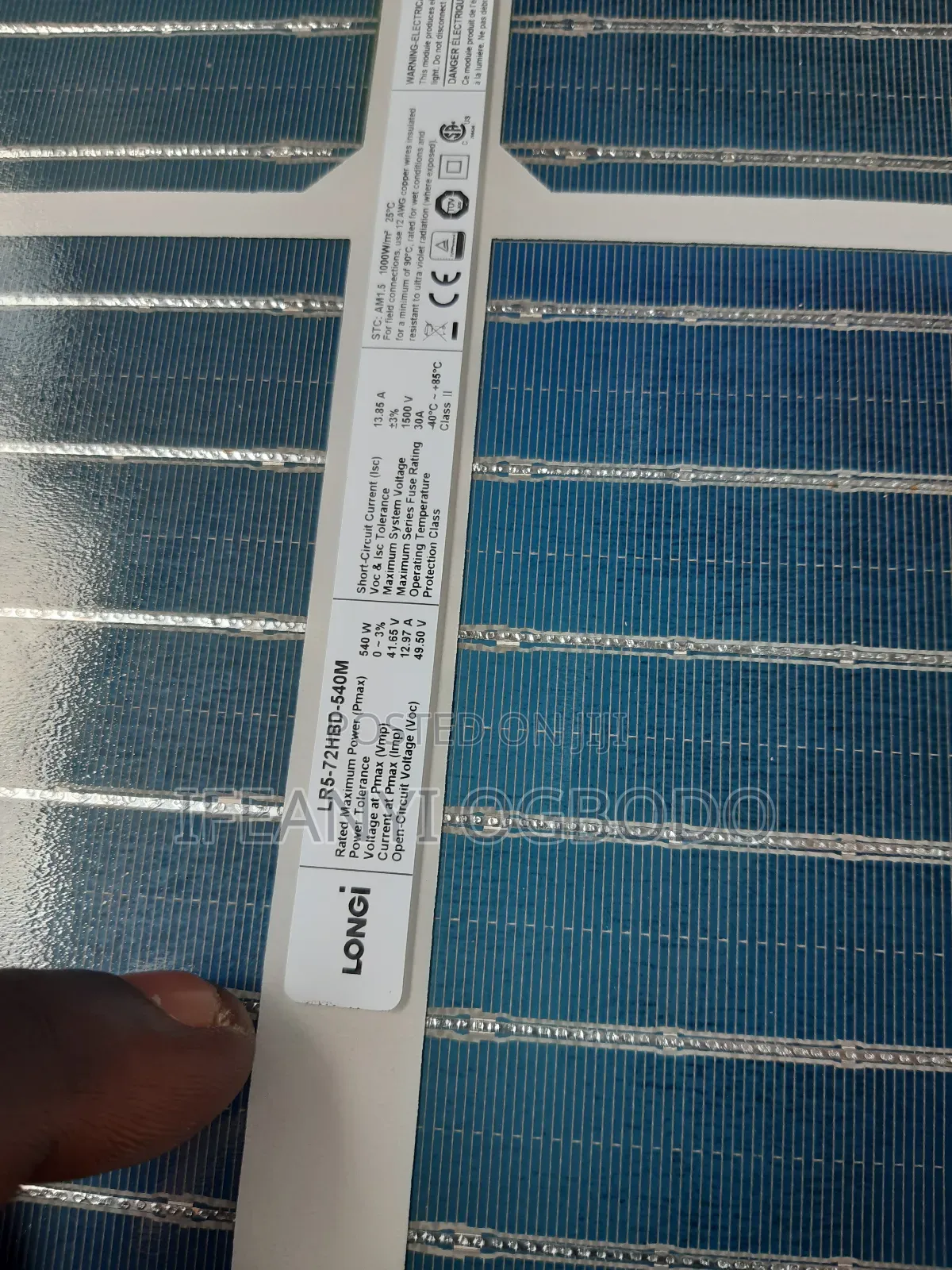 Longi Solar Panel 540w 144cell Brand New