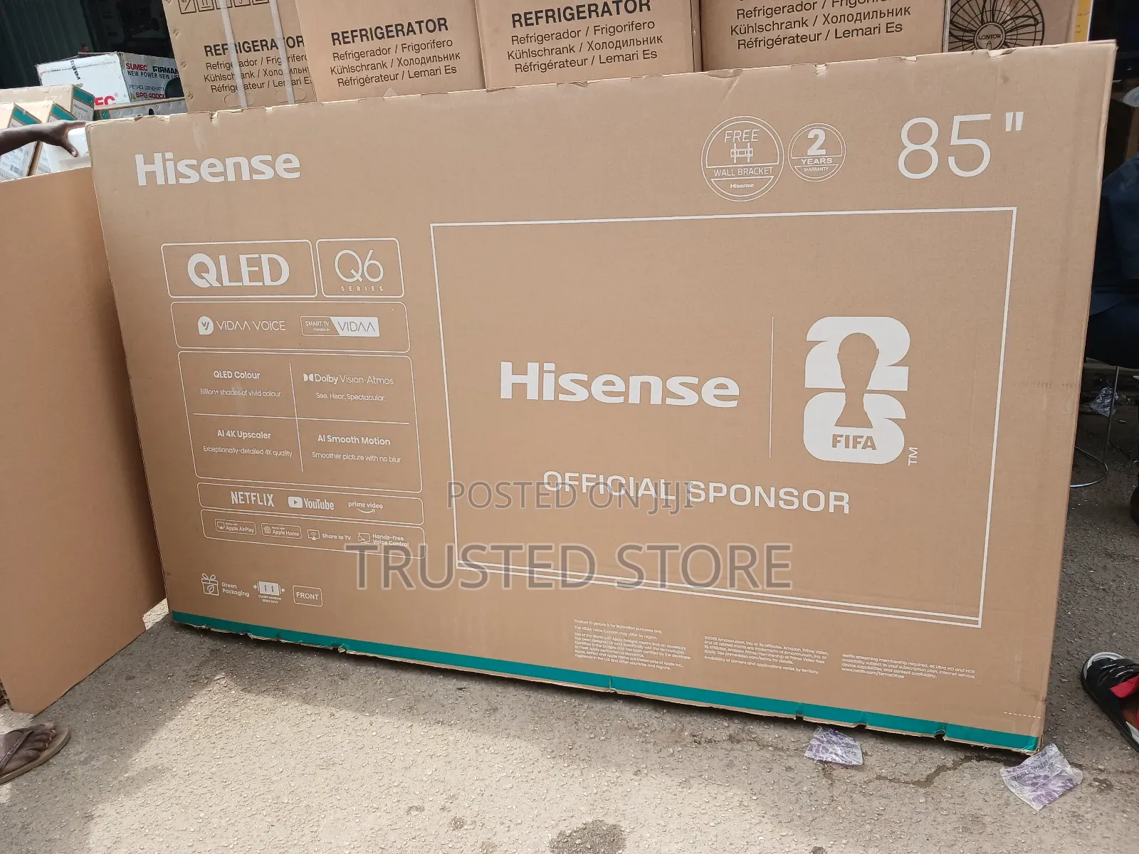 Hisense 85" Qled Q6 Smart Tv