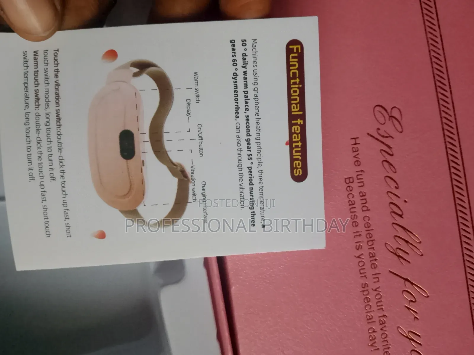 Menstrual Period Messager Belt