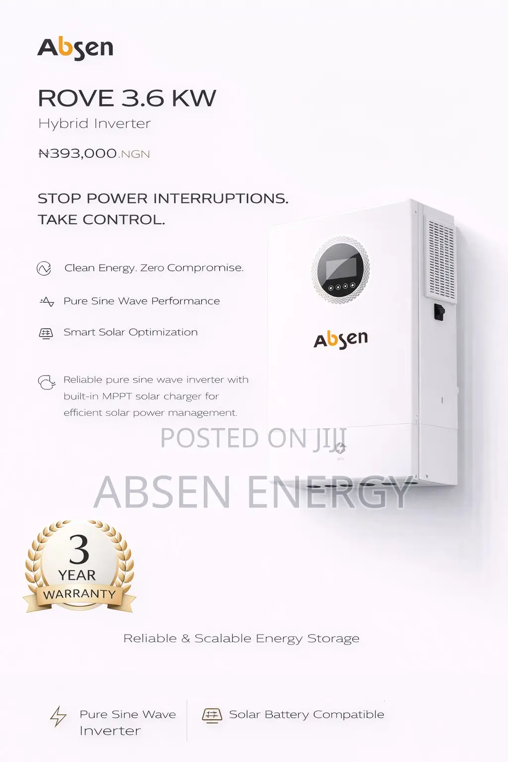 Rove 3.6 - 3.6kwh