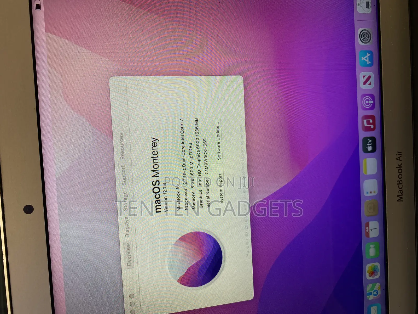 Laptop Apple MacBook Air 2015 8GB Intel Core i7 SSD 128GB