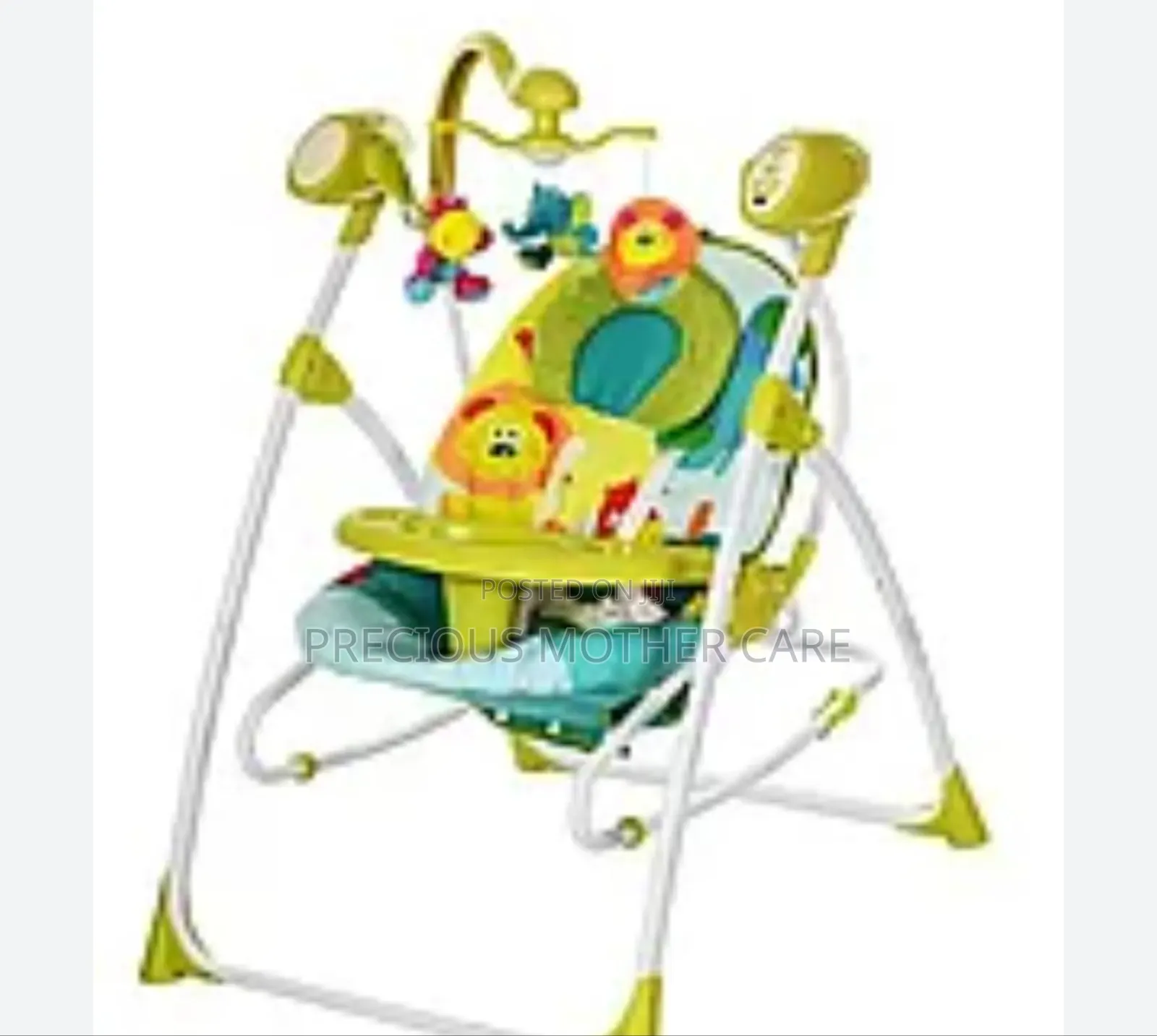 Baby Electric Music Foldable Swing With Comfortable Seat and and Tray