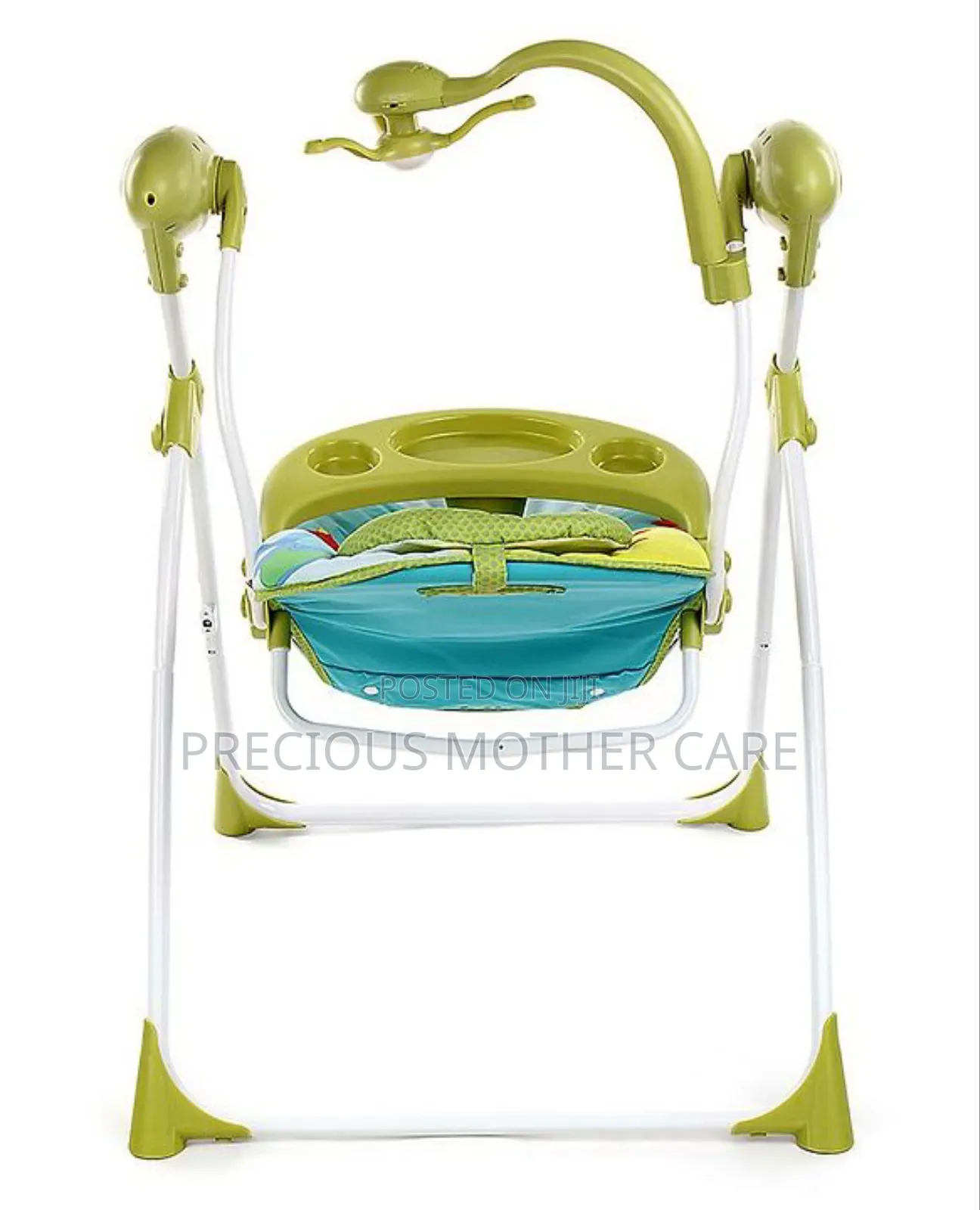Baby Electric Music Foldable Swing With Comfortable Seat and and Tray