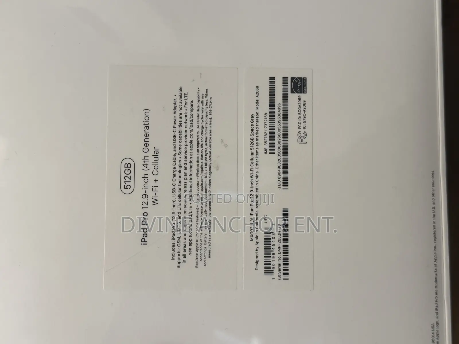 New Apple iPad Pro 12.9 (2020) 512 GB Gray