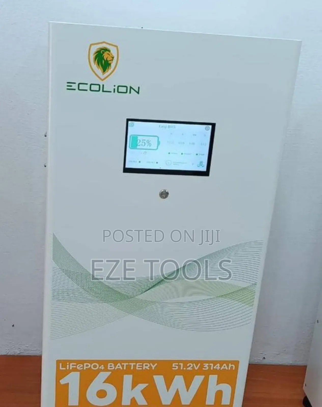 16kwh Ecolion Lithium Battery Display