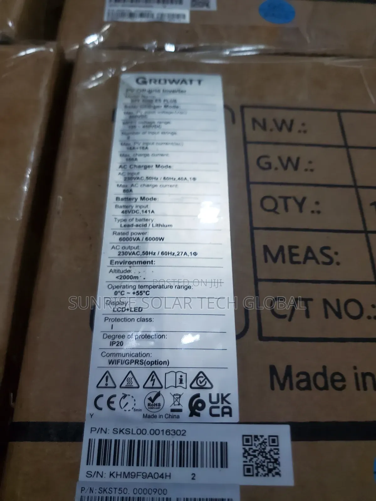 10kwh 51.2v Growatt Lithium Batteries
