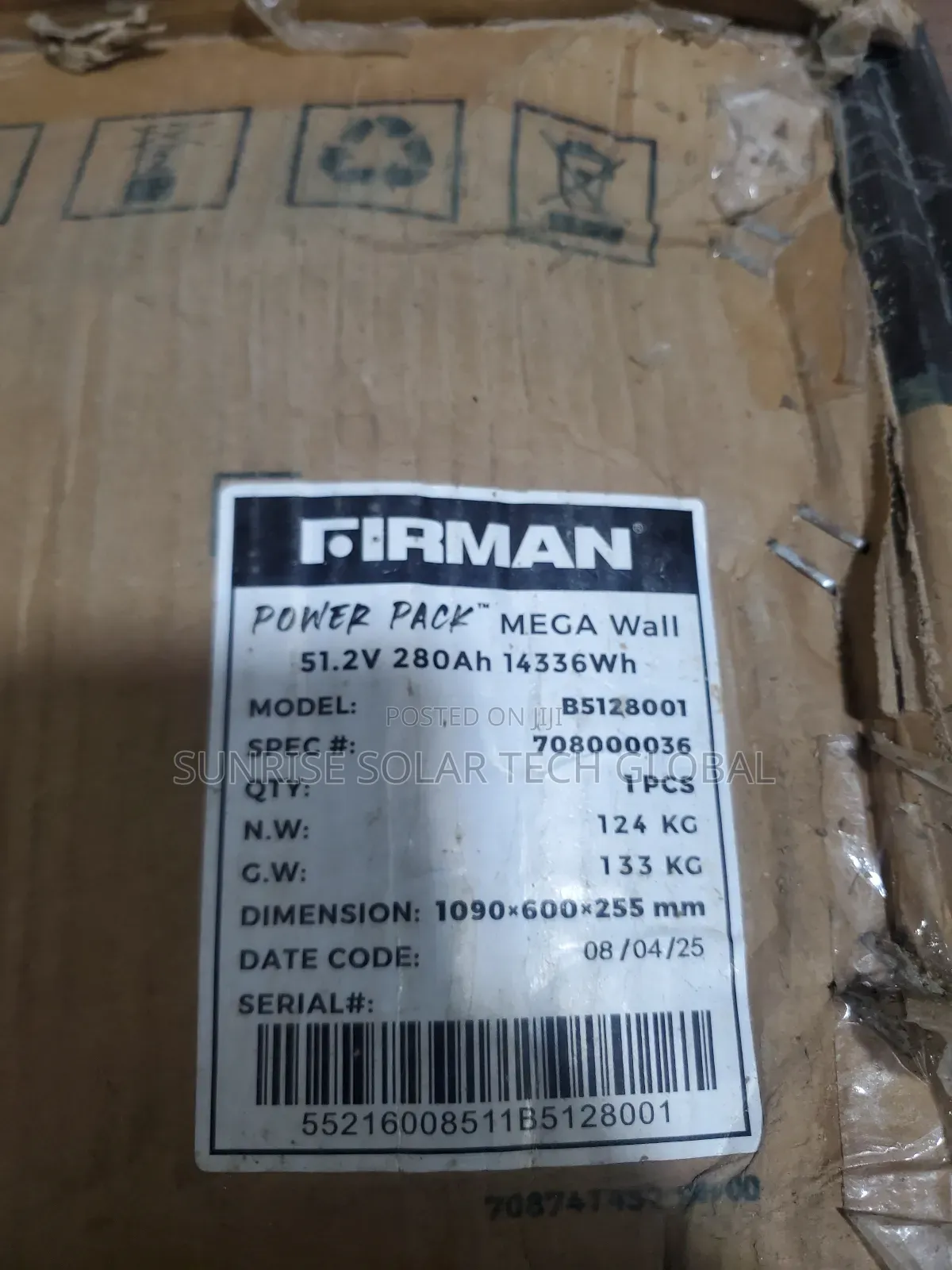 15kwh 51.2v Fire Man Lithium Ion Battery