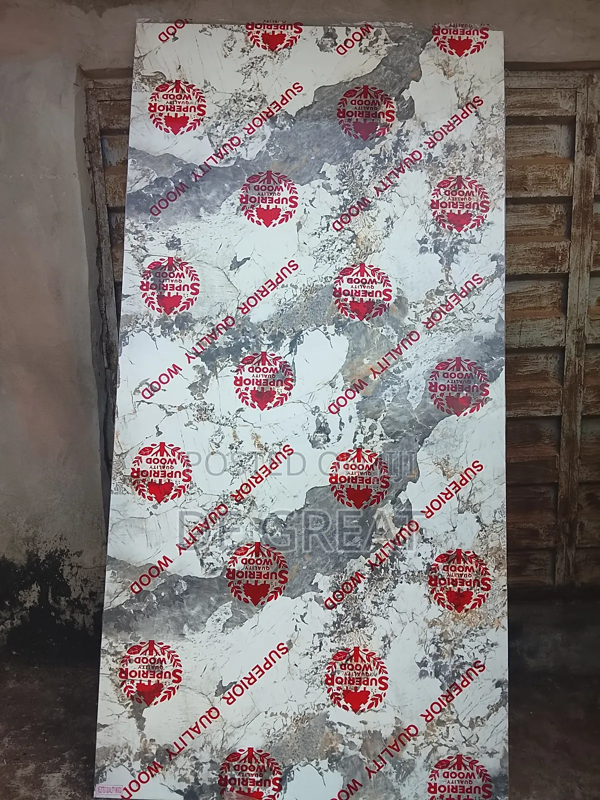 Dark Ash Marble HDF High Glossy