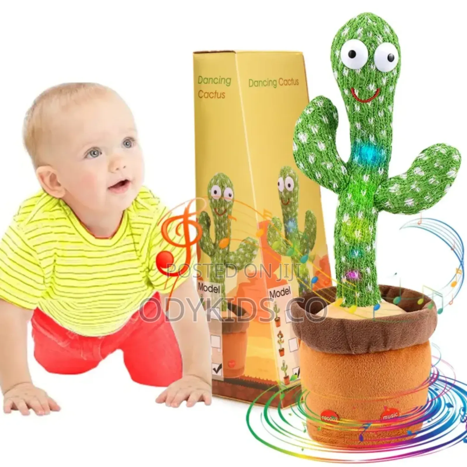 Dancing Cactus Baby Toys 6 to 12 Months, Talking Repeats What You Say