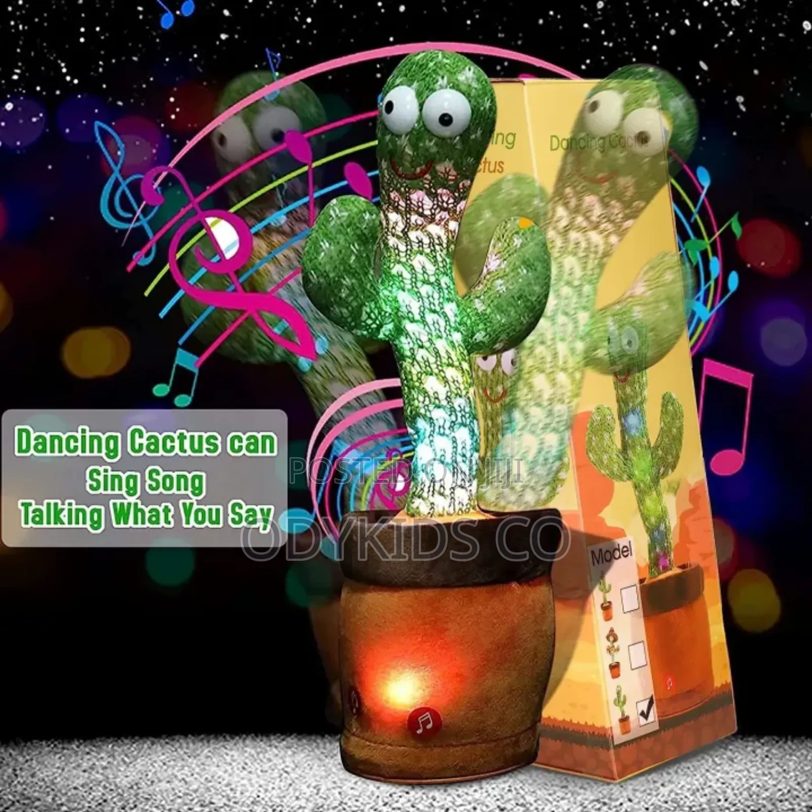 Dancing Cactus Baby Toys 6 to 12 Months, Talking Repeats What You Say