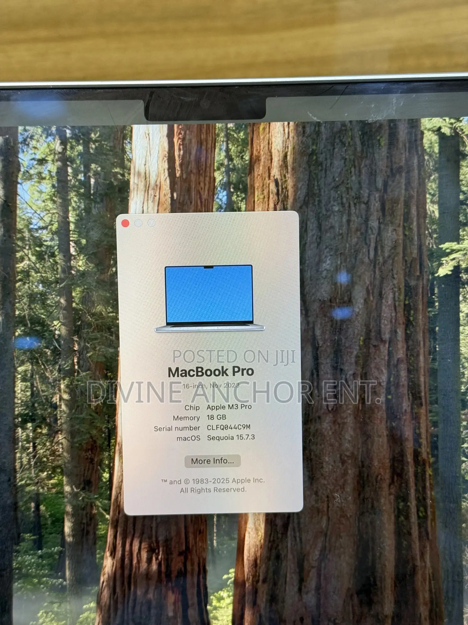 Apple MacBook Pro 2023 M3 Pro 16-inch 18GB Apple M3 Pro SSD 512GB