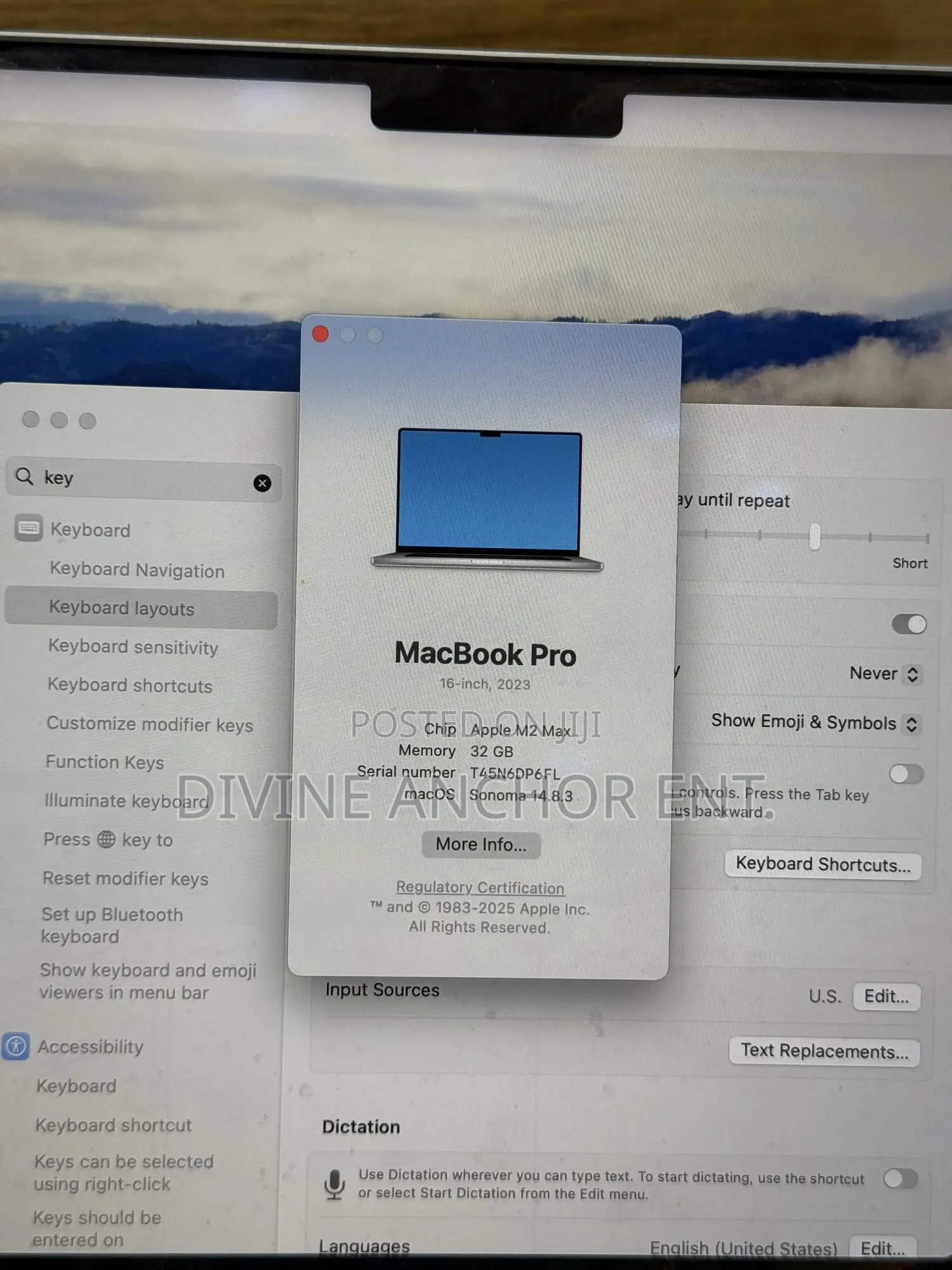 Laptop Apple MacBook Pro 2023 M2 Max 16-inch 32GB SSD 1T