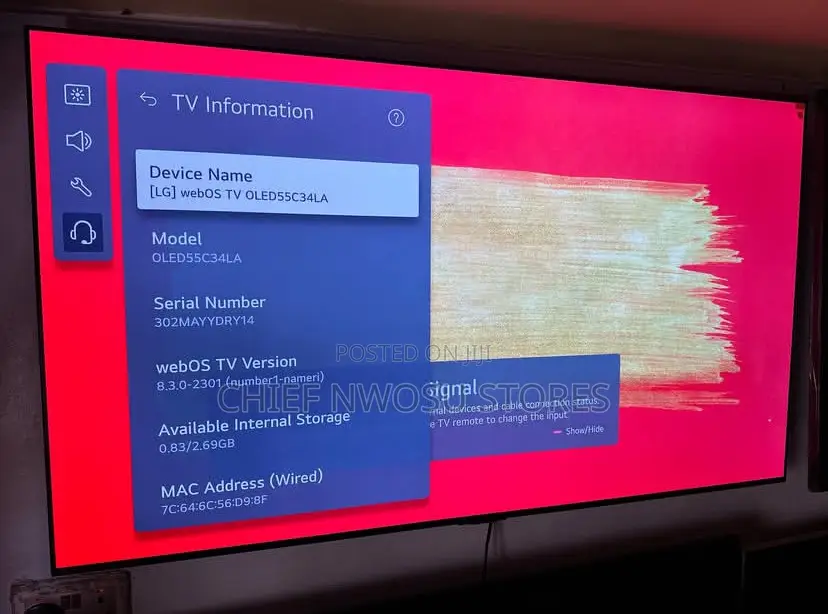 55" Lg Oled C3 Evo Panel Display With Thinq Al