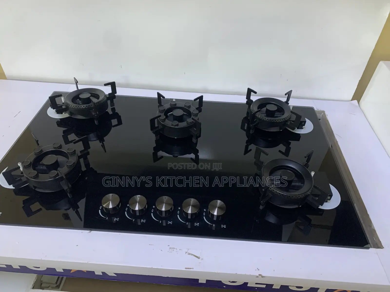 Five Burners Flip Up Built in Cooker