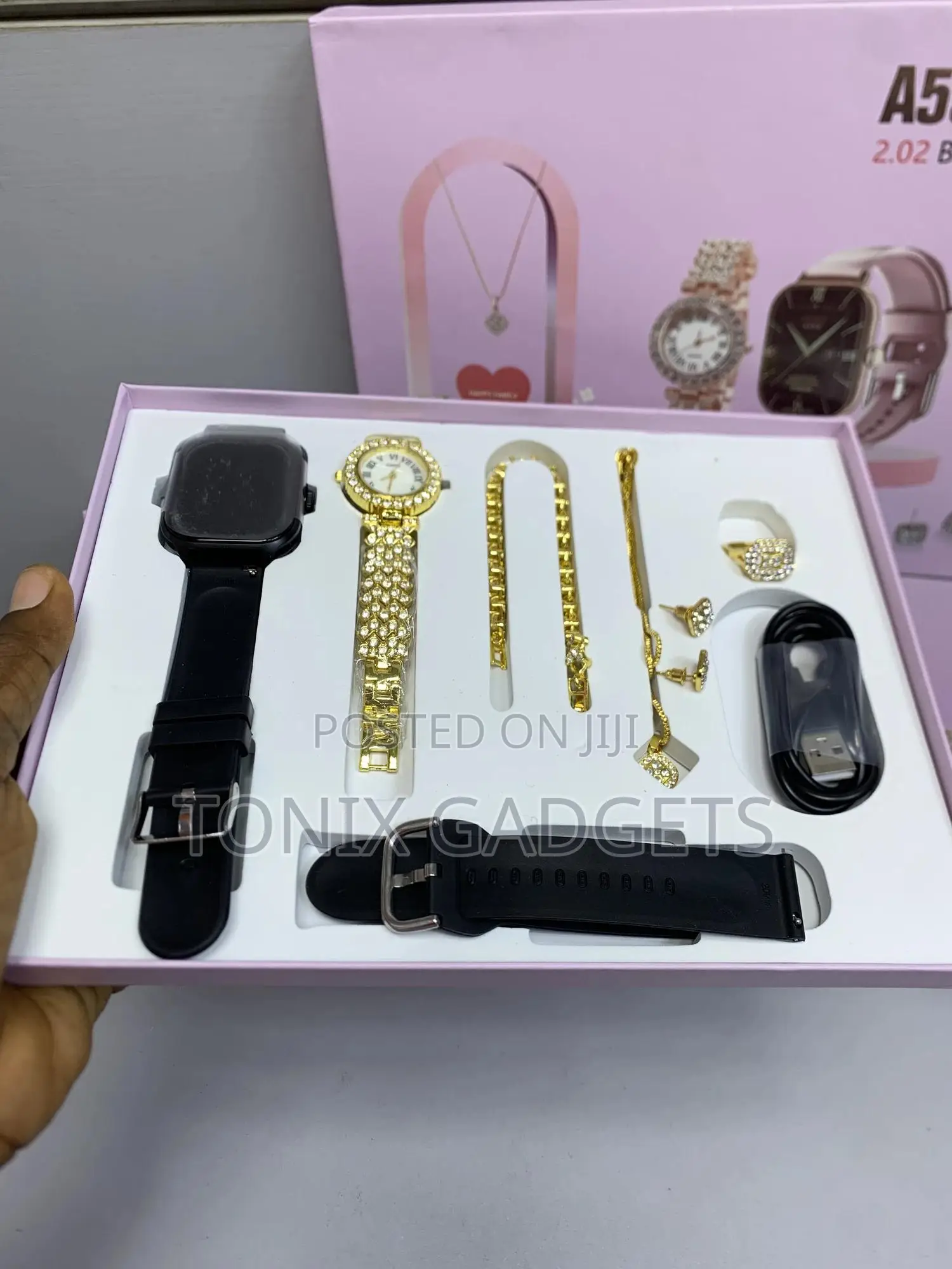 Premium Smart Watch With Luxury Gift Accessories (A59)
