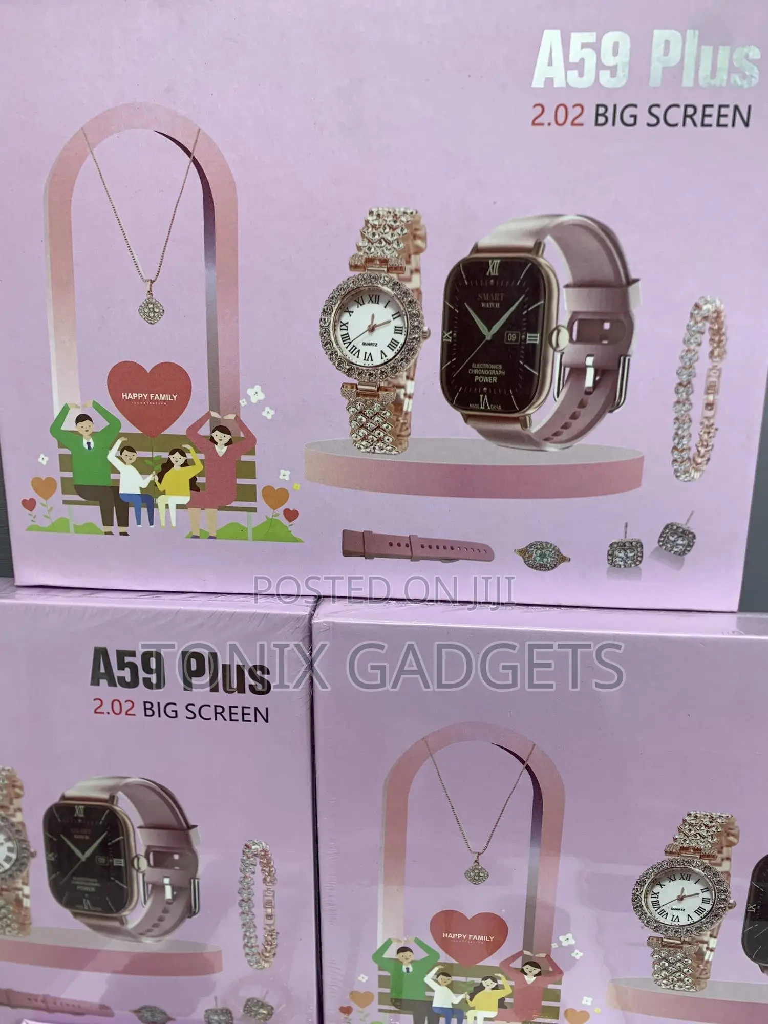 Premium Smart Watch With Luxury Gift Accessories (A59)
