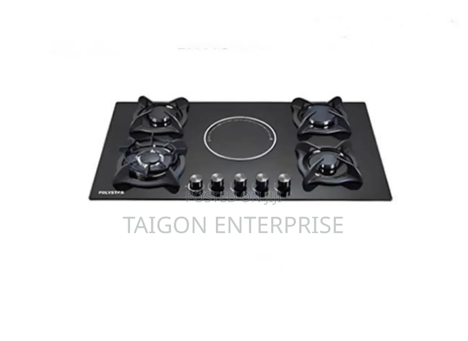 Built in 4 Burners and 1 Electric Cooker