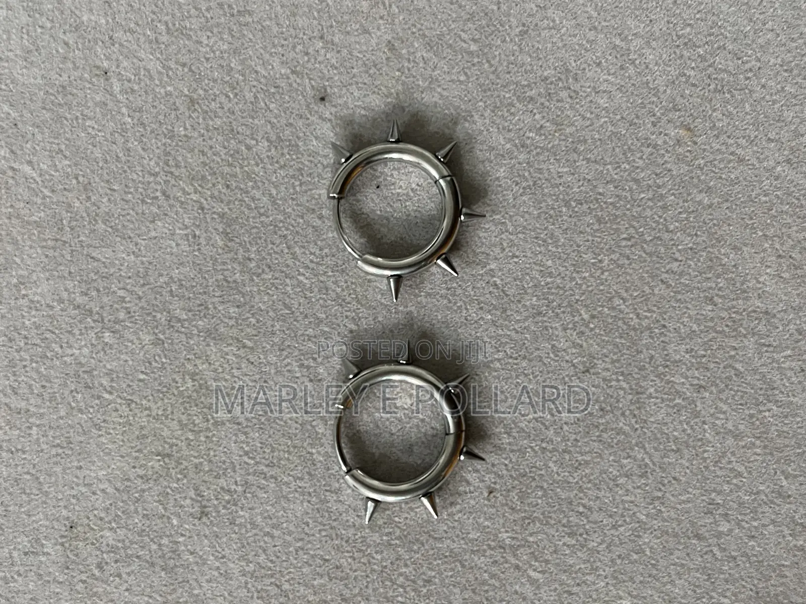Trendy Unisex Hoops Y2k Silver-Gold Black Earrings