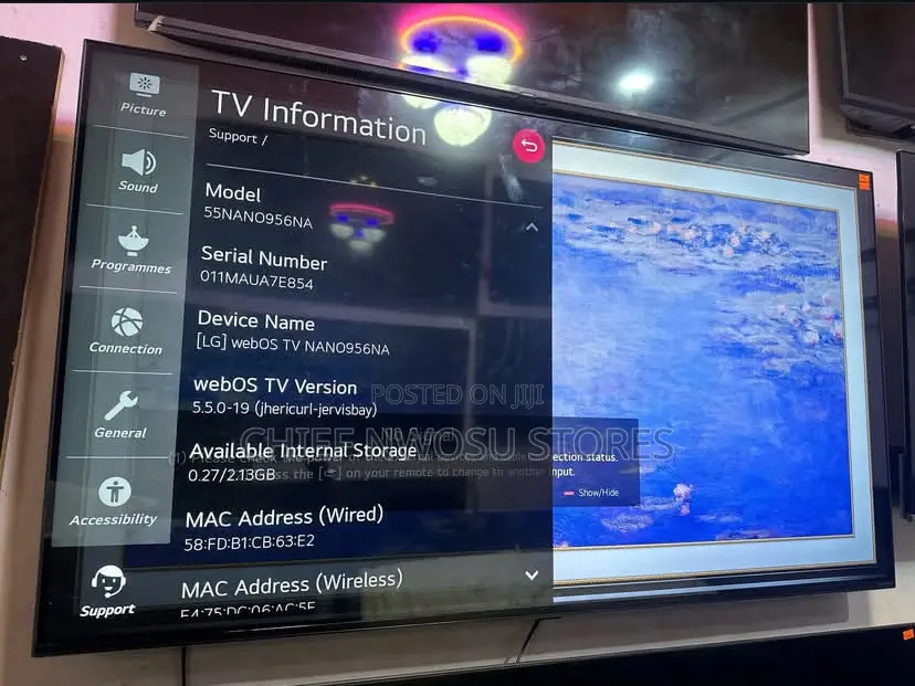 55" Lg Nanocell Real Display Smart Tv With Thinq Ai