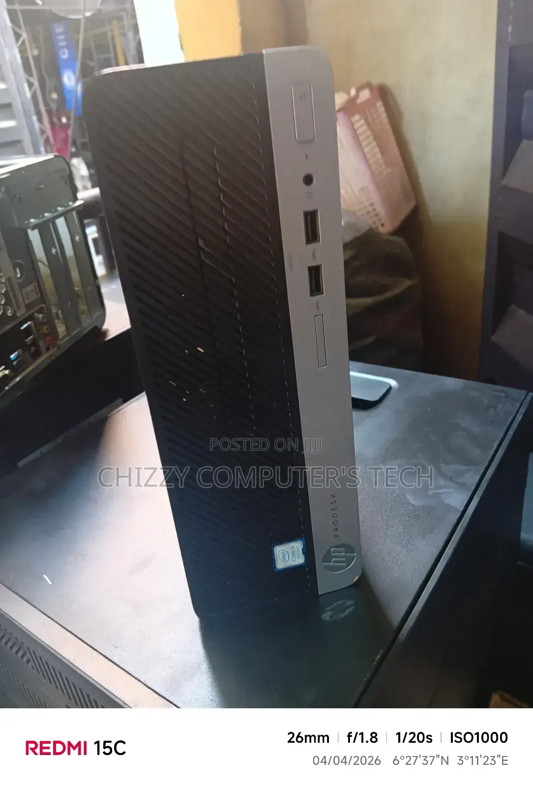 Desktop Computer HP ProDesk 600 G3 4GB Intel Core i5 HDD 500GB