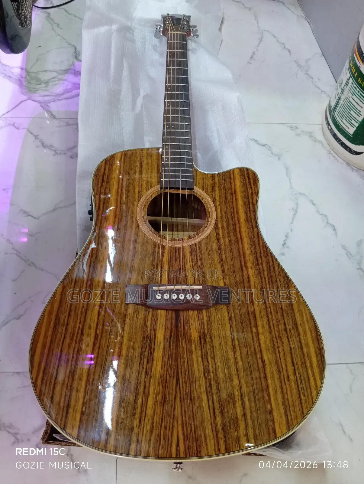Quality Oriental Cherry Semi Acoustic Guitar