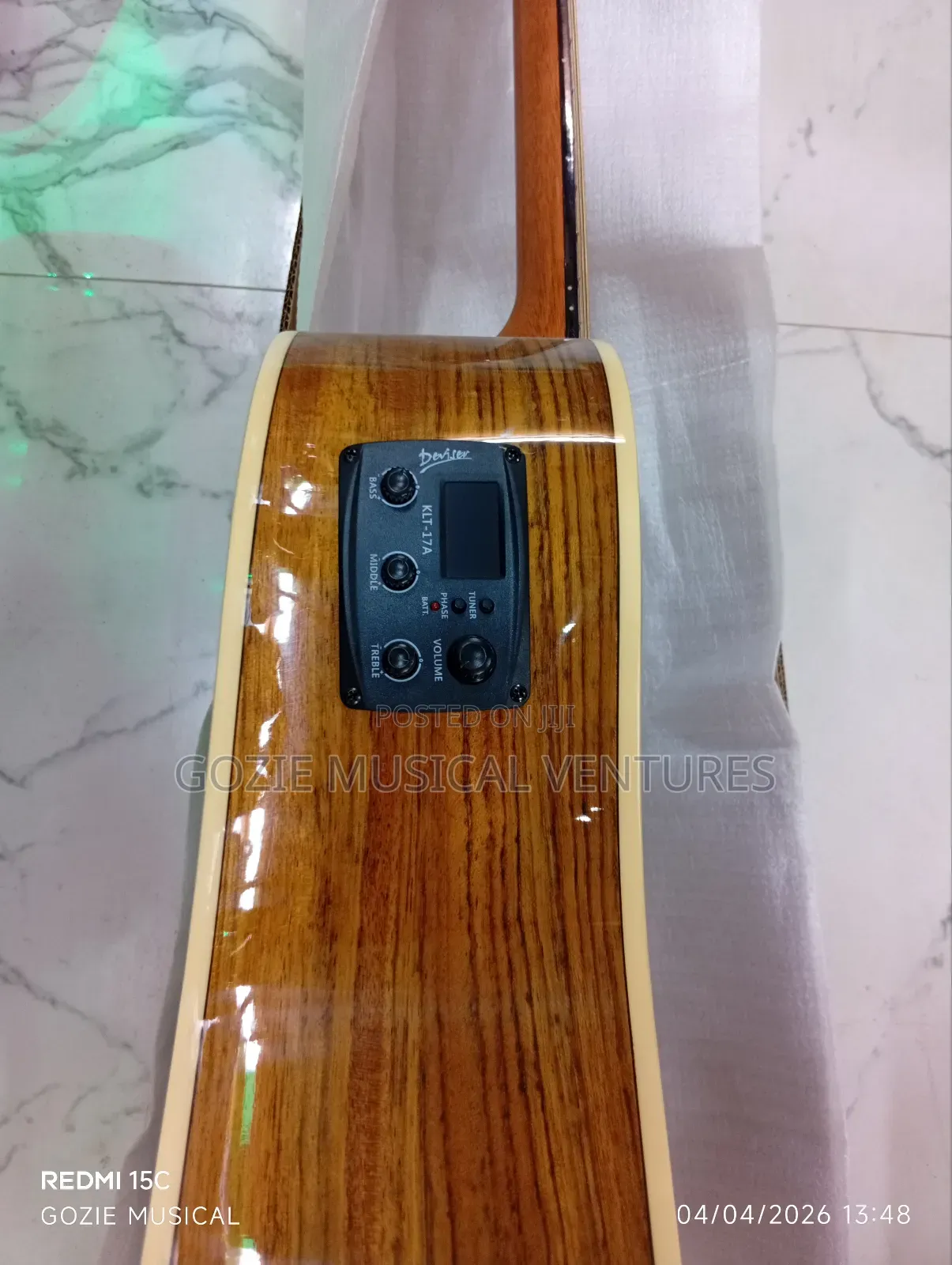 Quality Oriental Cherry Semi Acoustic Guitar