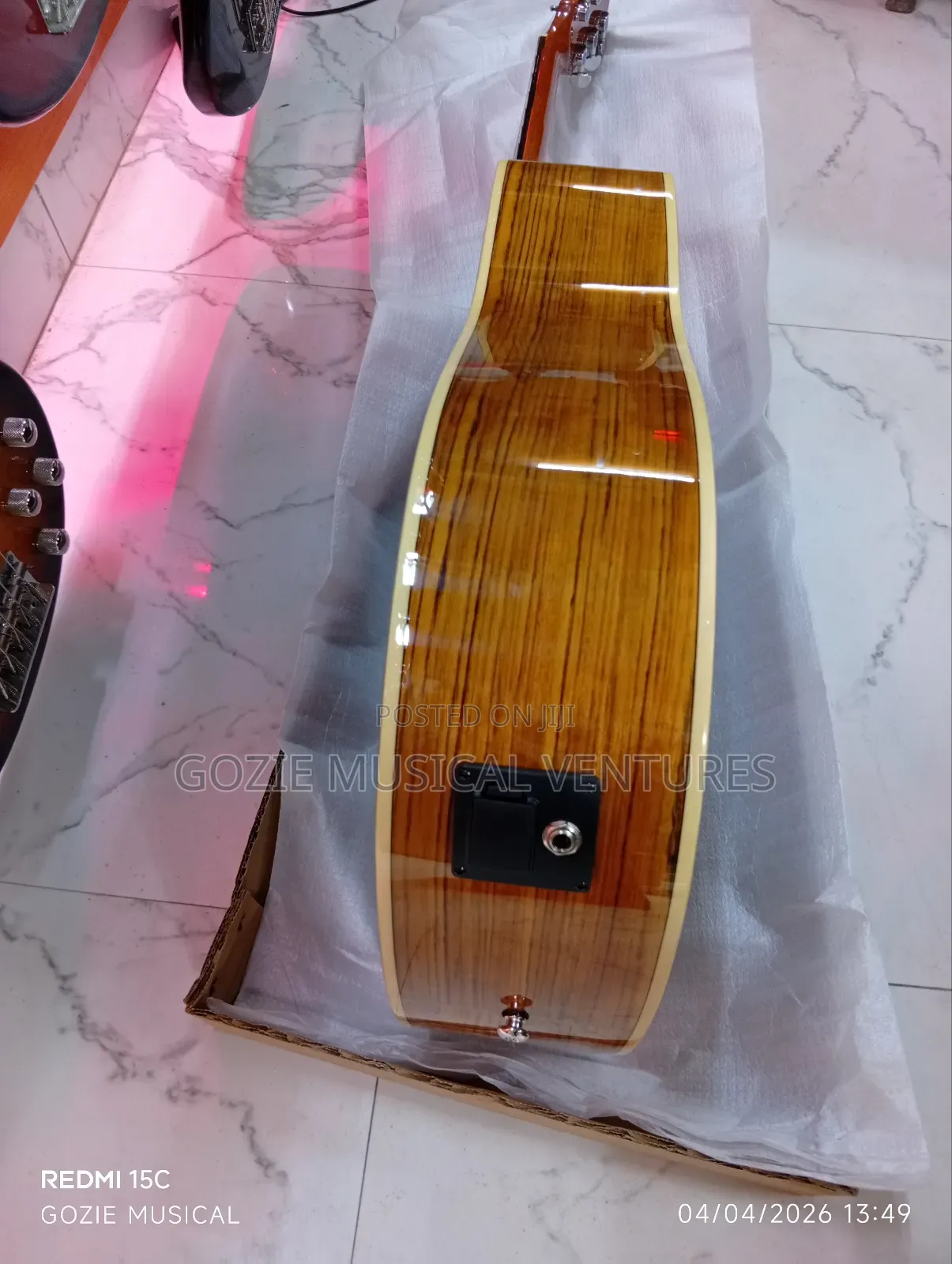 Quality Oriental Cherry Semi Acoustic Guitar