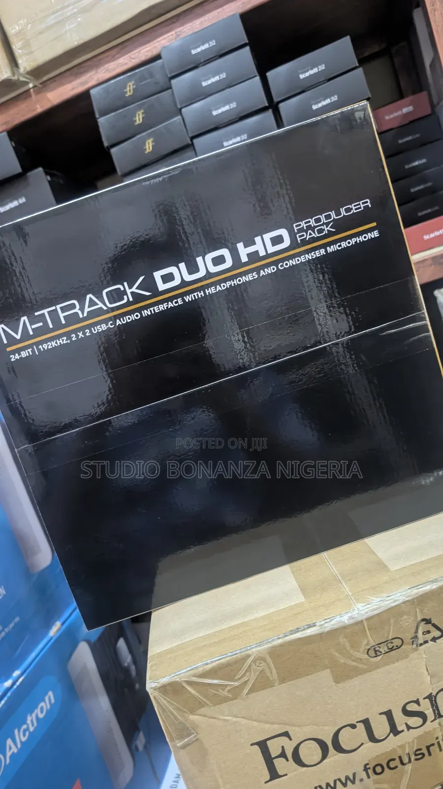 M-Track Duo Hd Producer Pack Audio Interface Mic Headphone Soundcard