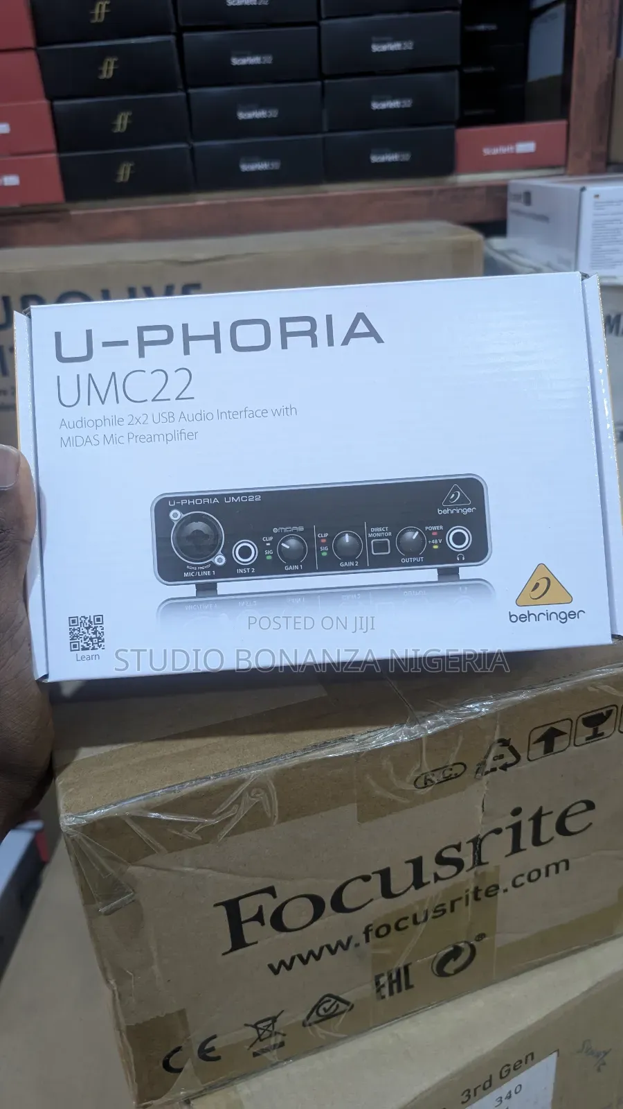 Behringer U-phoria Umc22 Audio Interface Soundcard