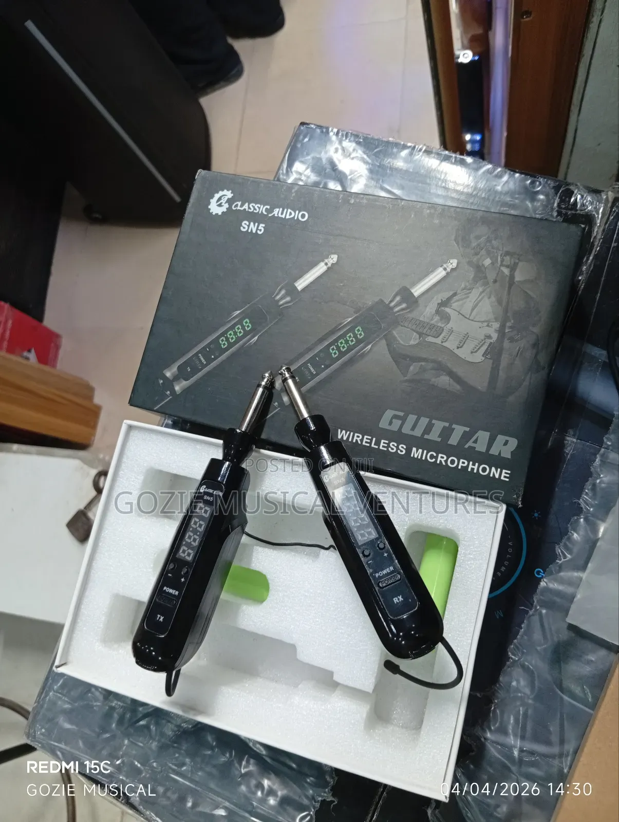 Classic Audio Sn5 Wireless Guitar Microphone System