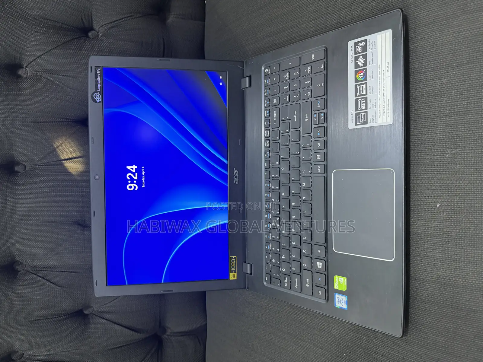 Laptop Acer Aspire E5-575G 12GB Intel Core i7 SSD 256GB
