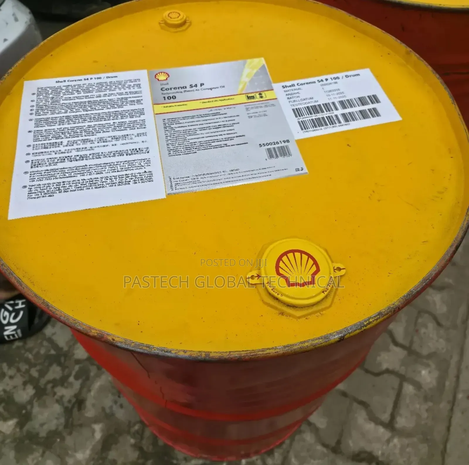 209-liter Shell Corena S4 P 100 Is A Premium Synthetic Compressor Oil