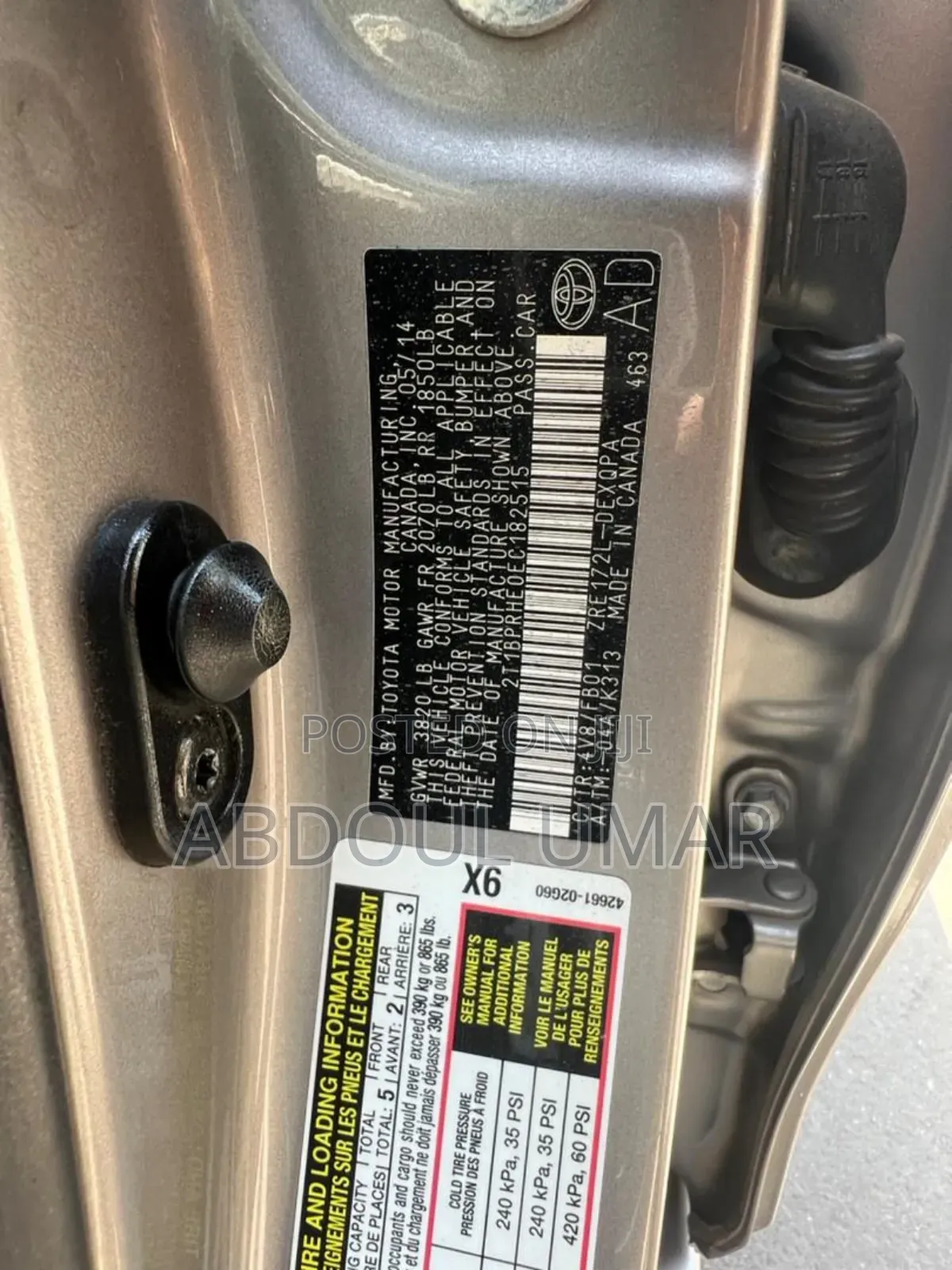 Toyota Corolla LE Eco 4dr Sedan (1.8L 4cyl CVT) 2014 Brown