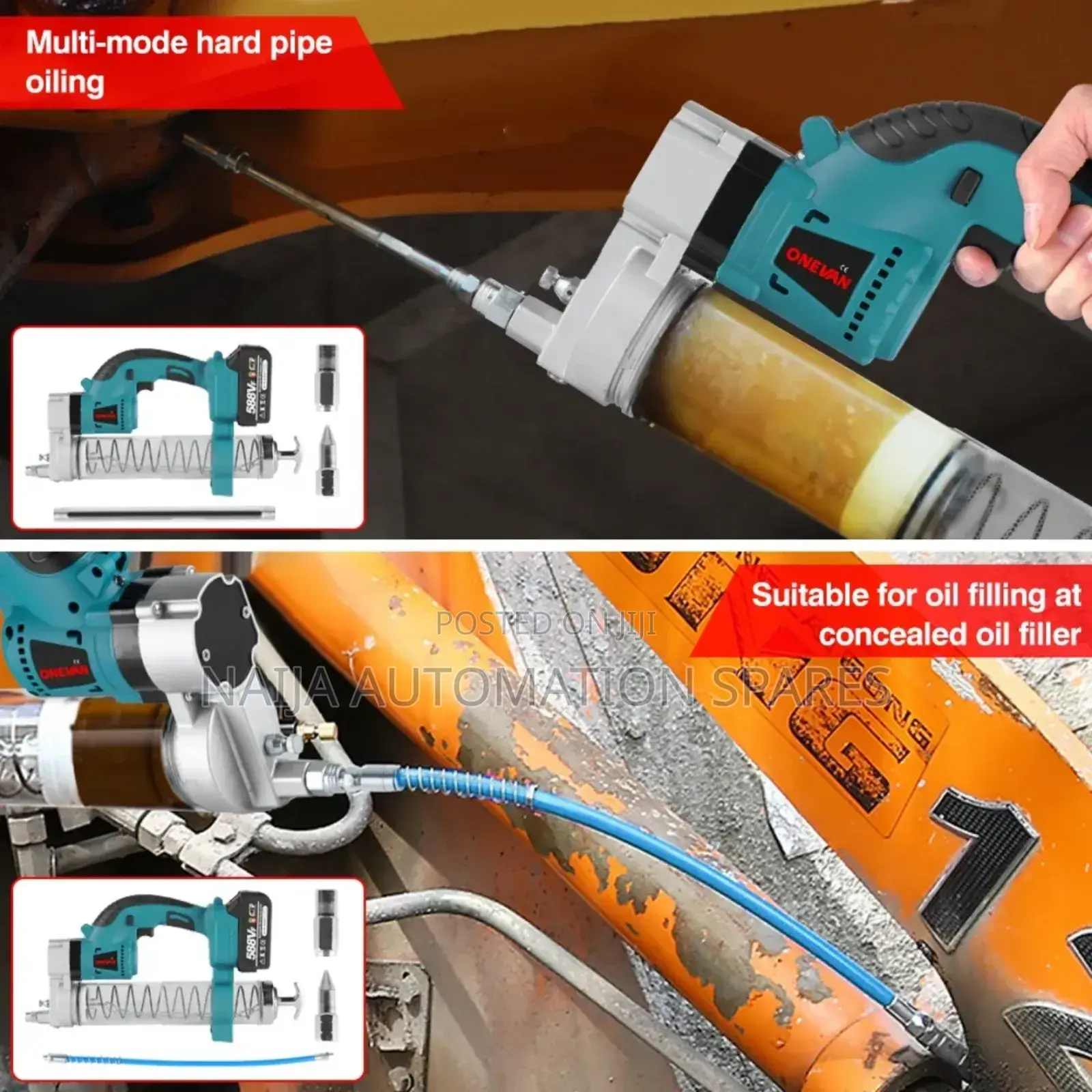 Cordless Electric and Rechargeable Grease Guns 6000 Psi
