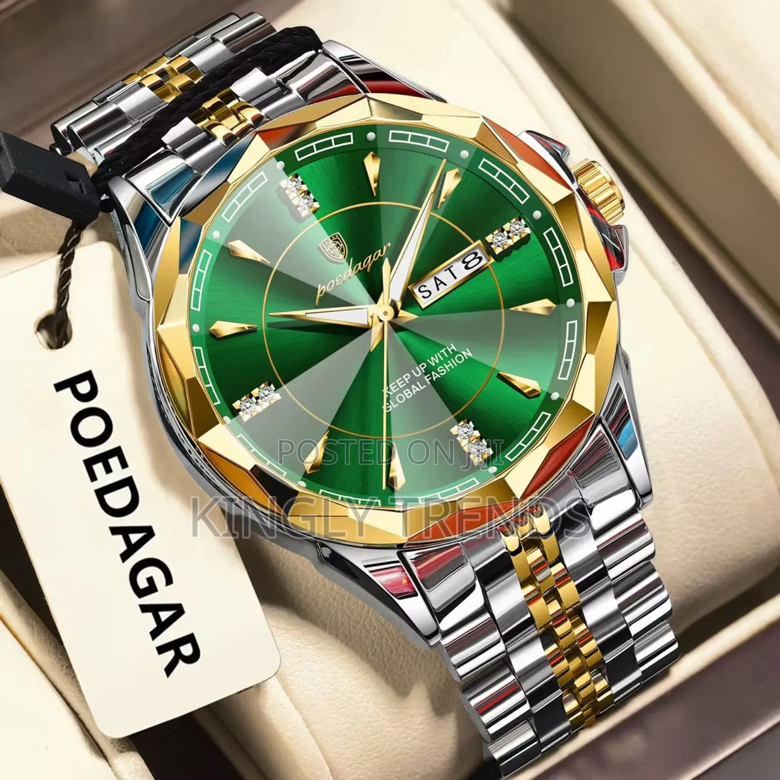 Poedagar Luxury Chain Waterproof Wristwatch
