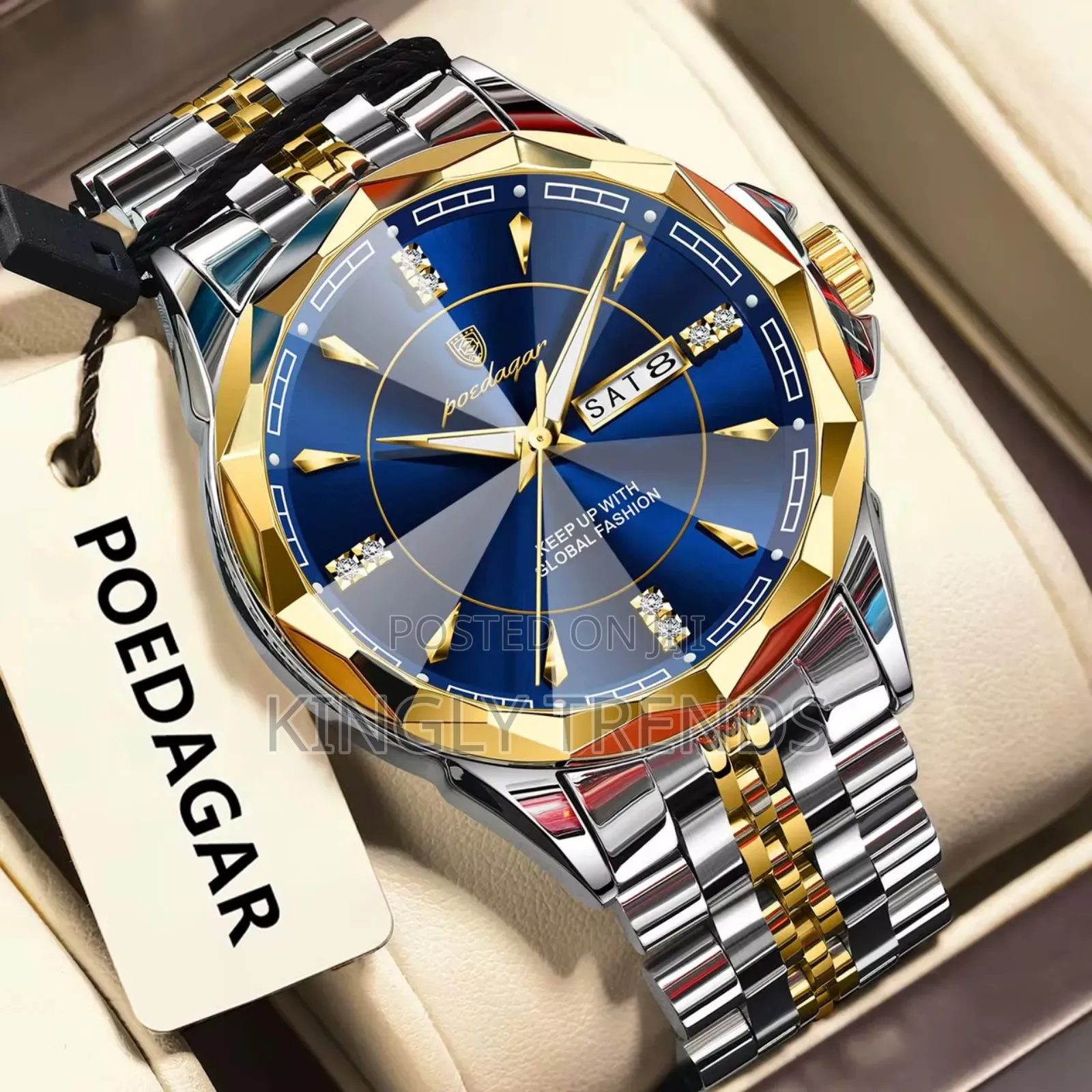 Poedagar Luxury Chain Waterproof Wristwatch