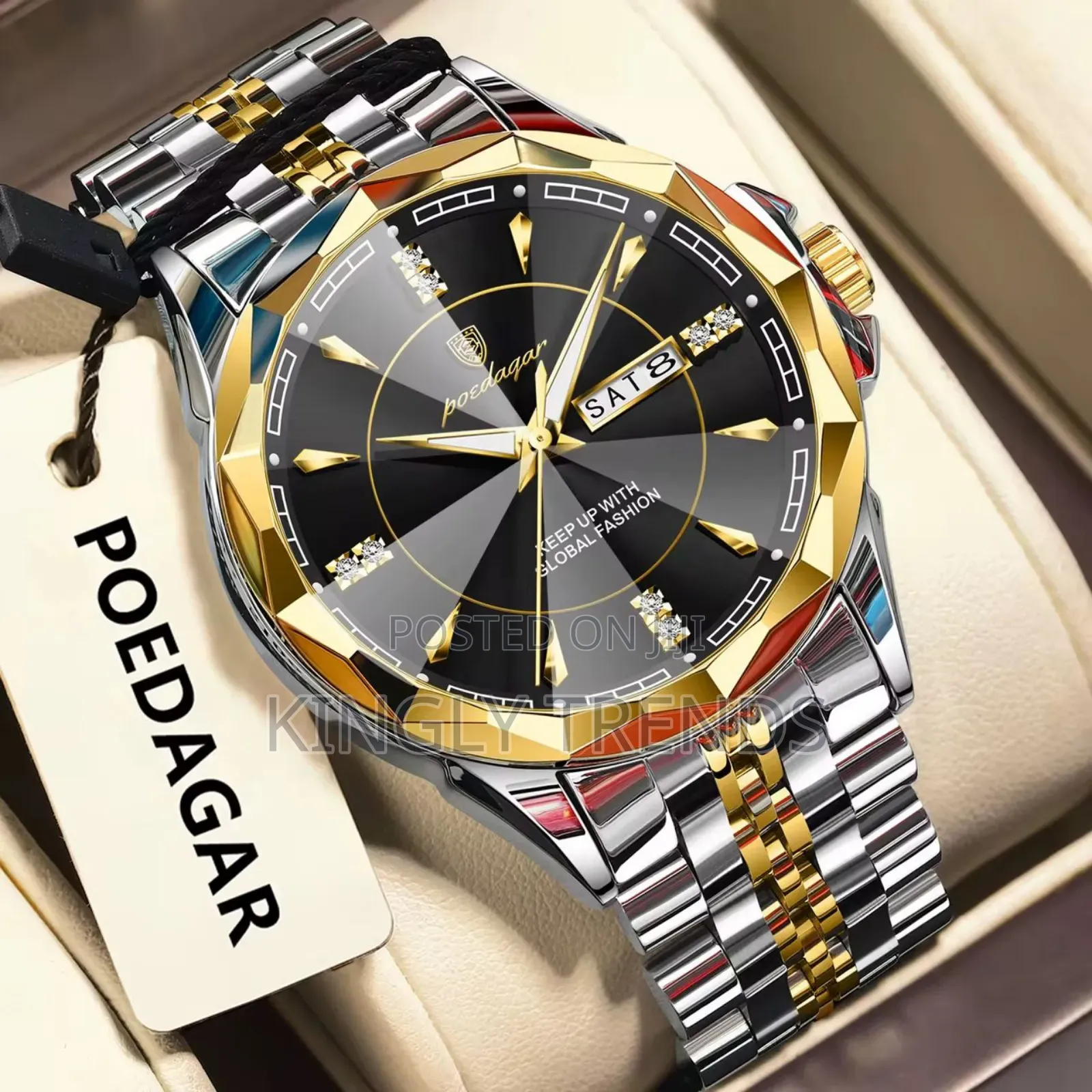 Poedagar Luxury Chain Waterproof Wristwatch