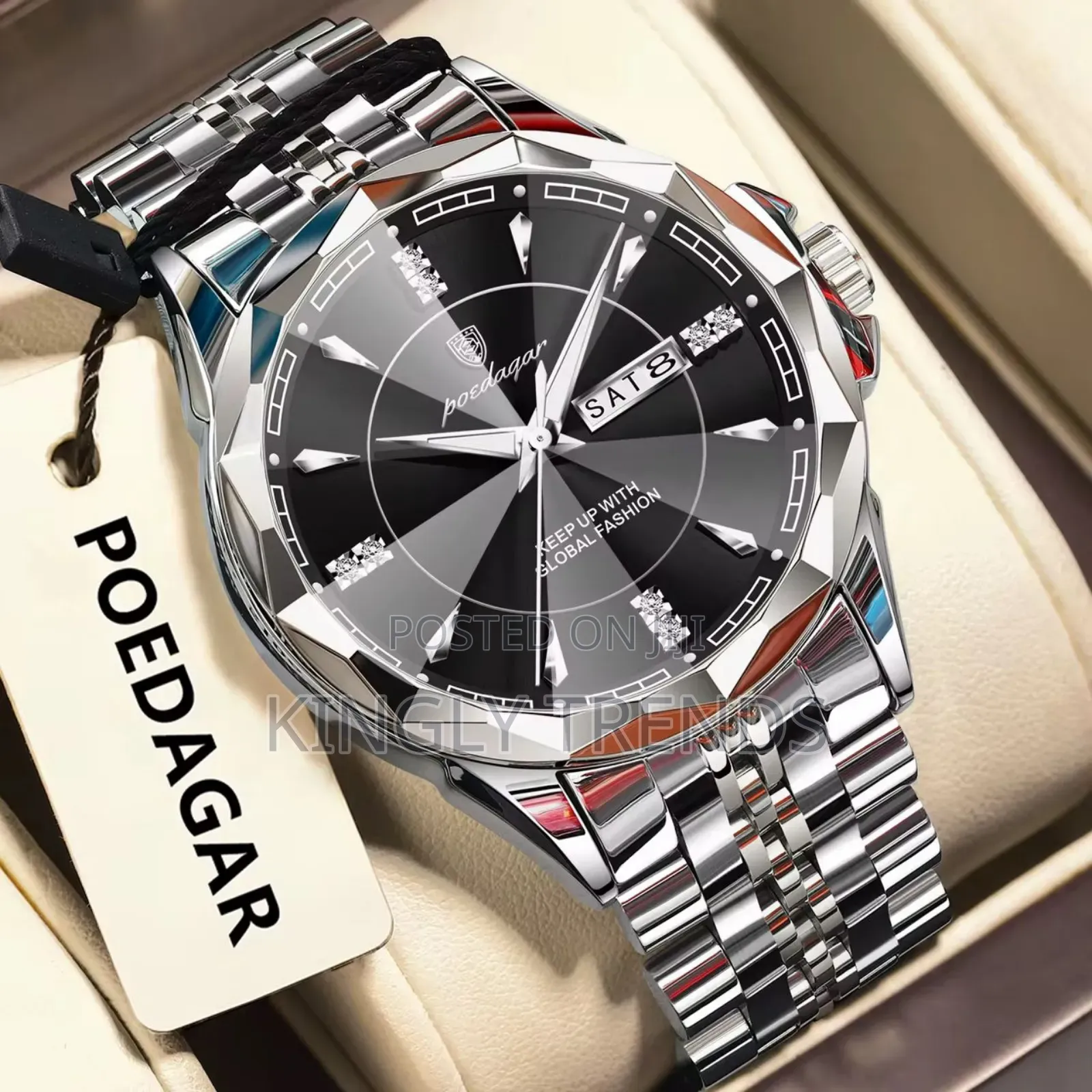 Poedagar Luxury Chain Waterproof Wristwatch