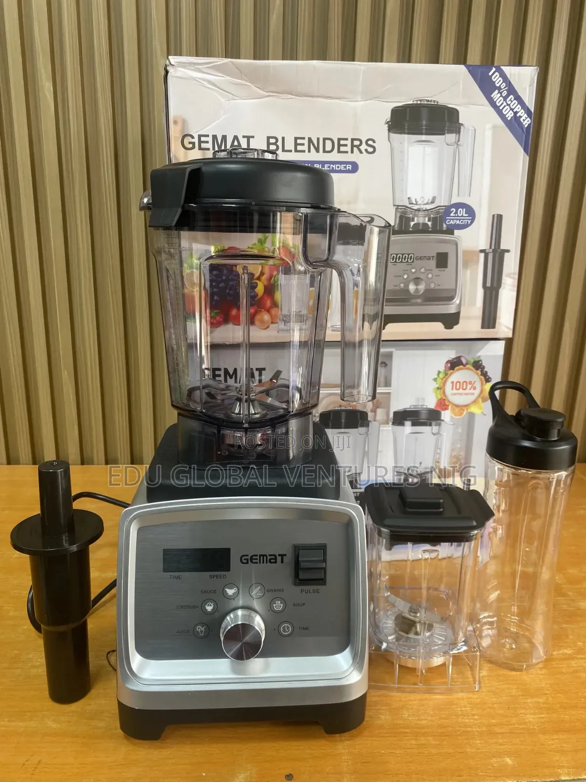 Gemat 3 in 1 Digital Commercial Blender 3000watts.