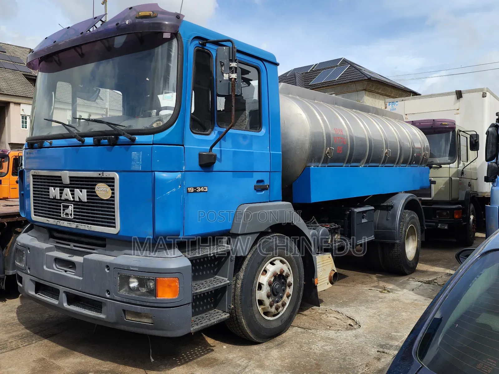 Super Clean Man Diesel Water Tanker Truck 12,000 Liters