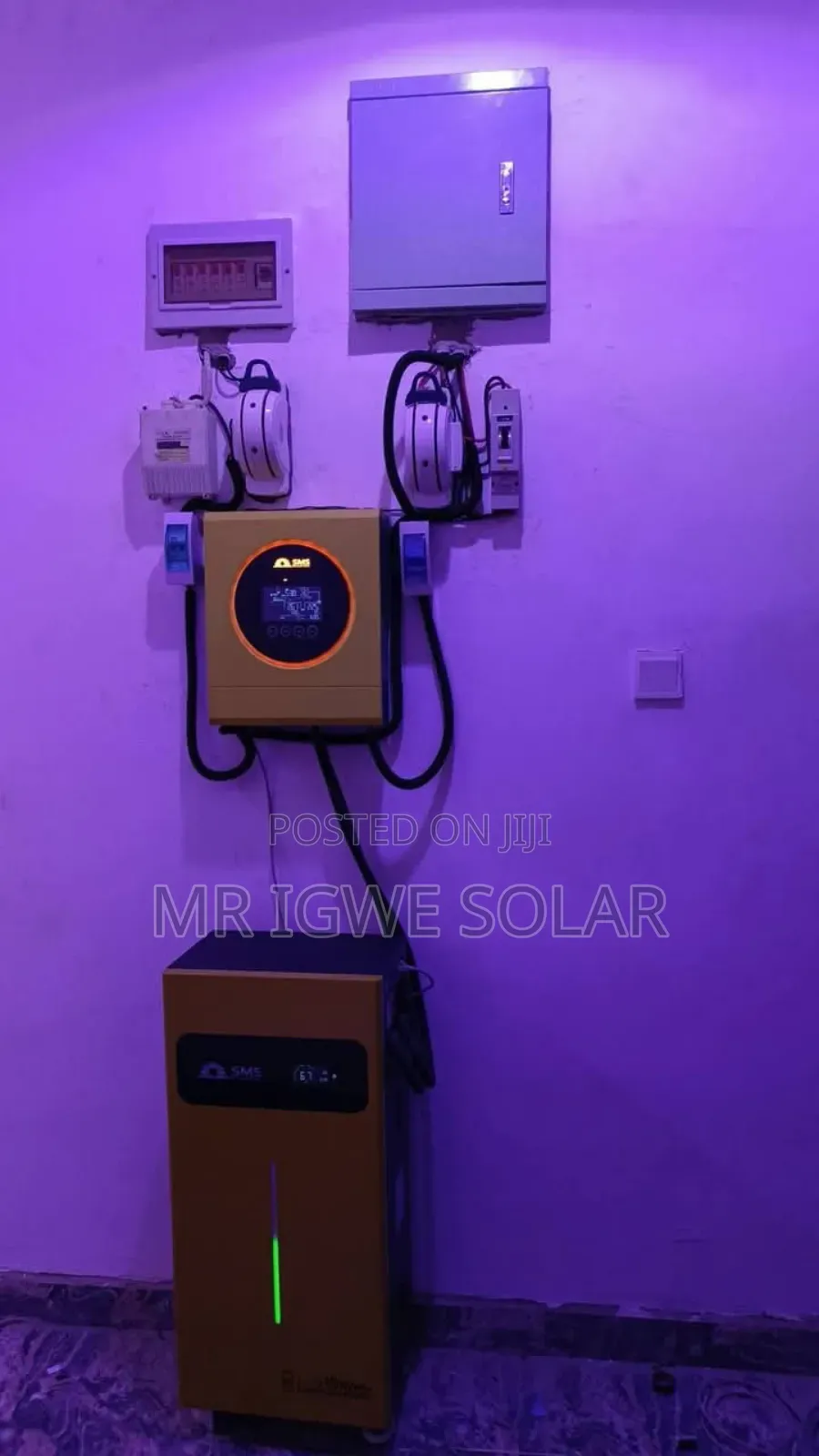 6.2kva Inverter and 15kwh SMS Lithium Battery