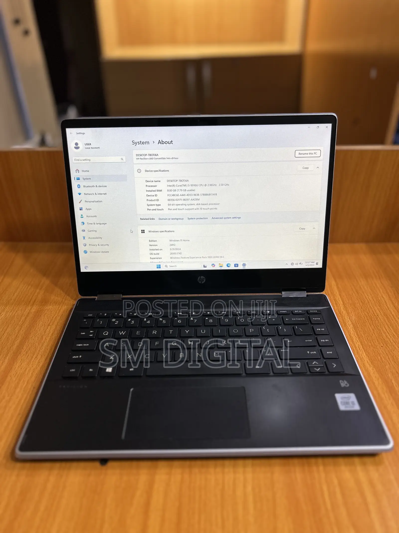 Laptop HP Pavilion 14 x360 2-in-1 8GB Intel Core i3 SSD 256GB