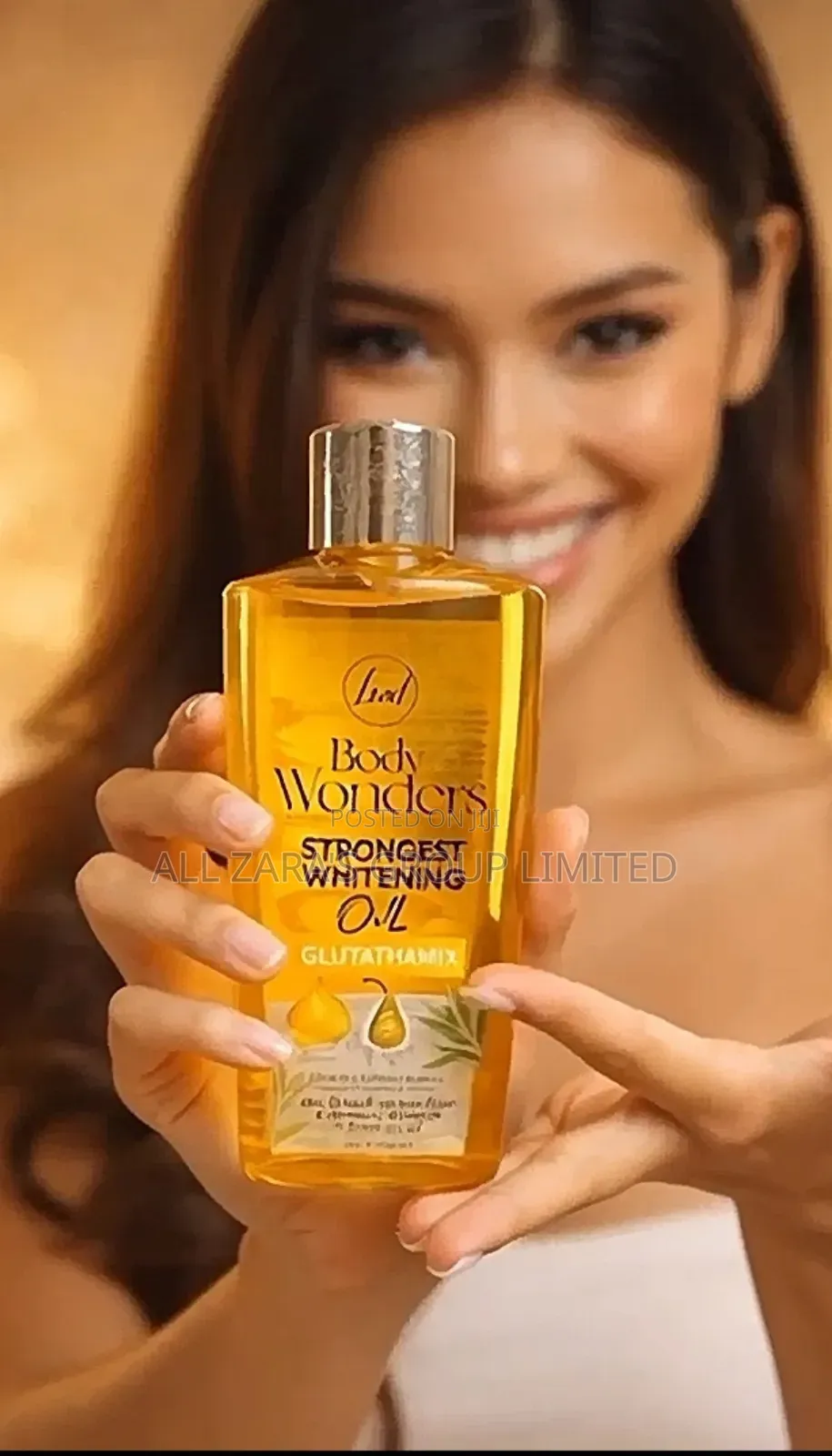 Body Wonders Strongest Whitening Oil With Gluthamix.