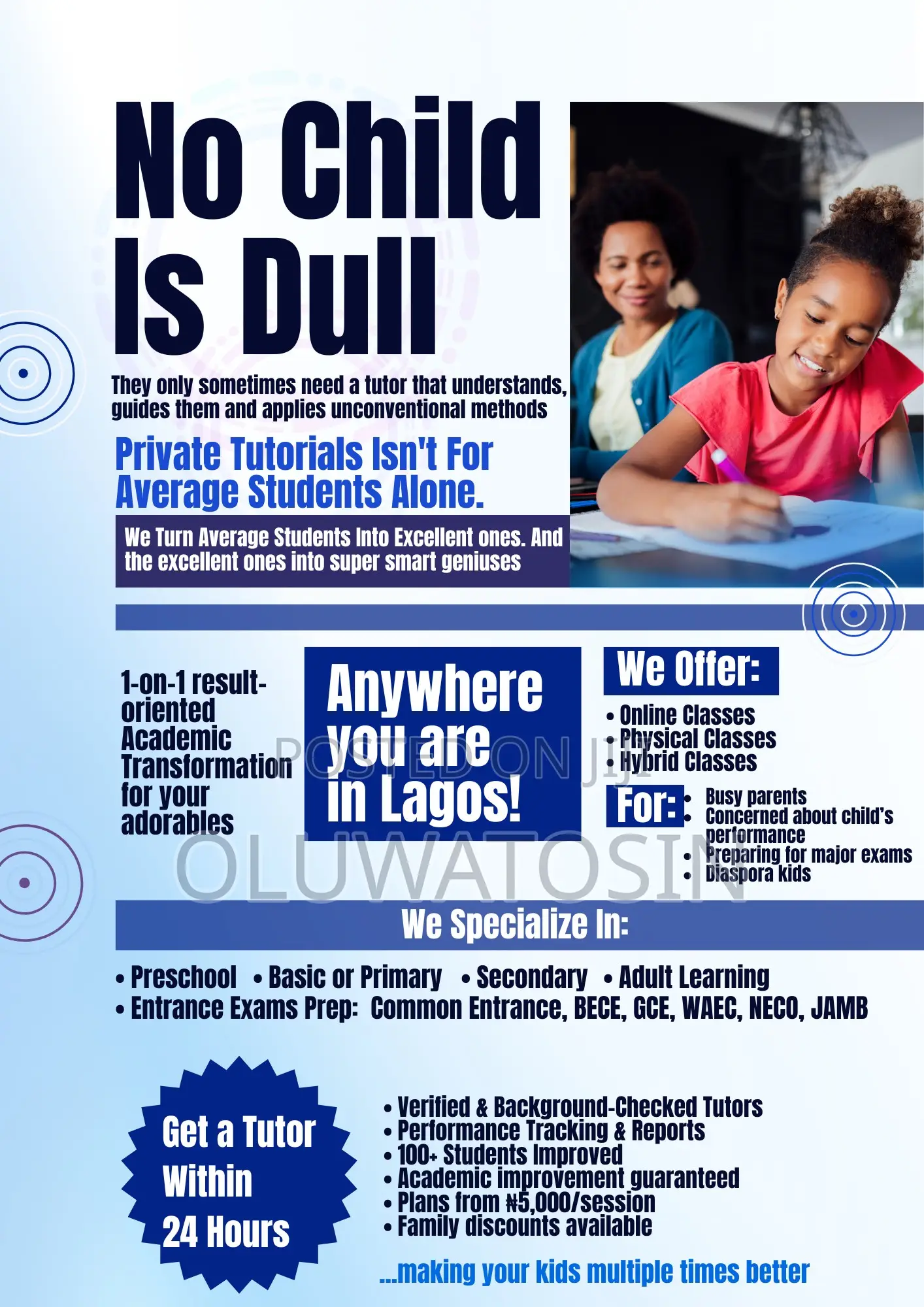 Verified Home Online Tutors in Lagos | Waec, Jamb, Primary Secondary
