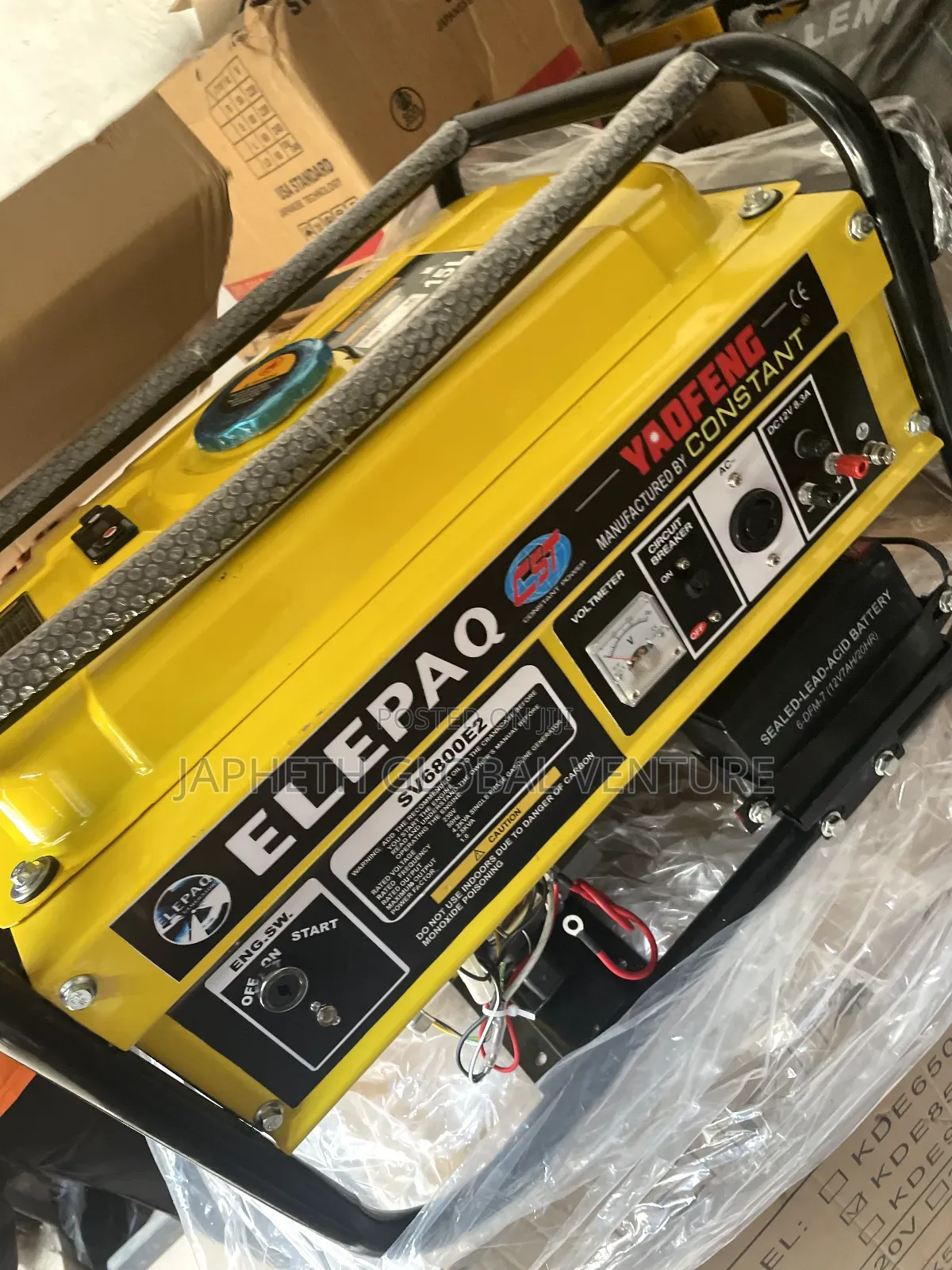 Elepaq 4.5kva Generator With Copper Coil Avr