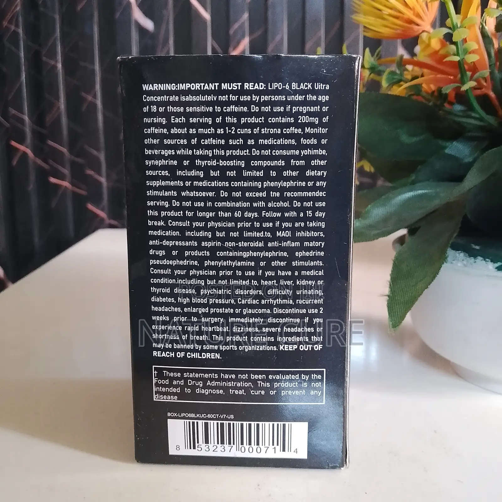 Lipo6 Black – Ultra Concentrated Fat Burner